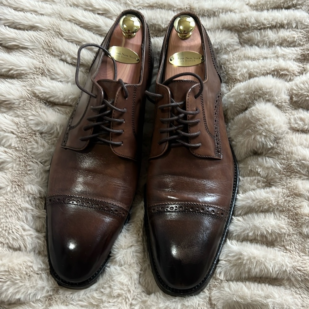 To Boot New York Bolzano men’s dress shoes size 12, color cork (brown)